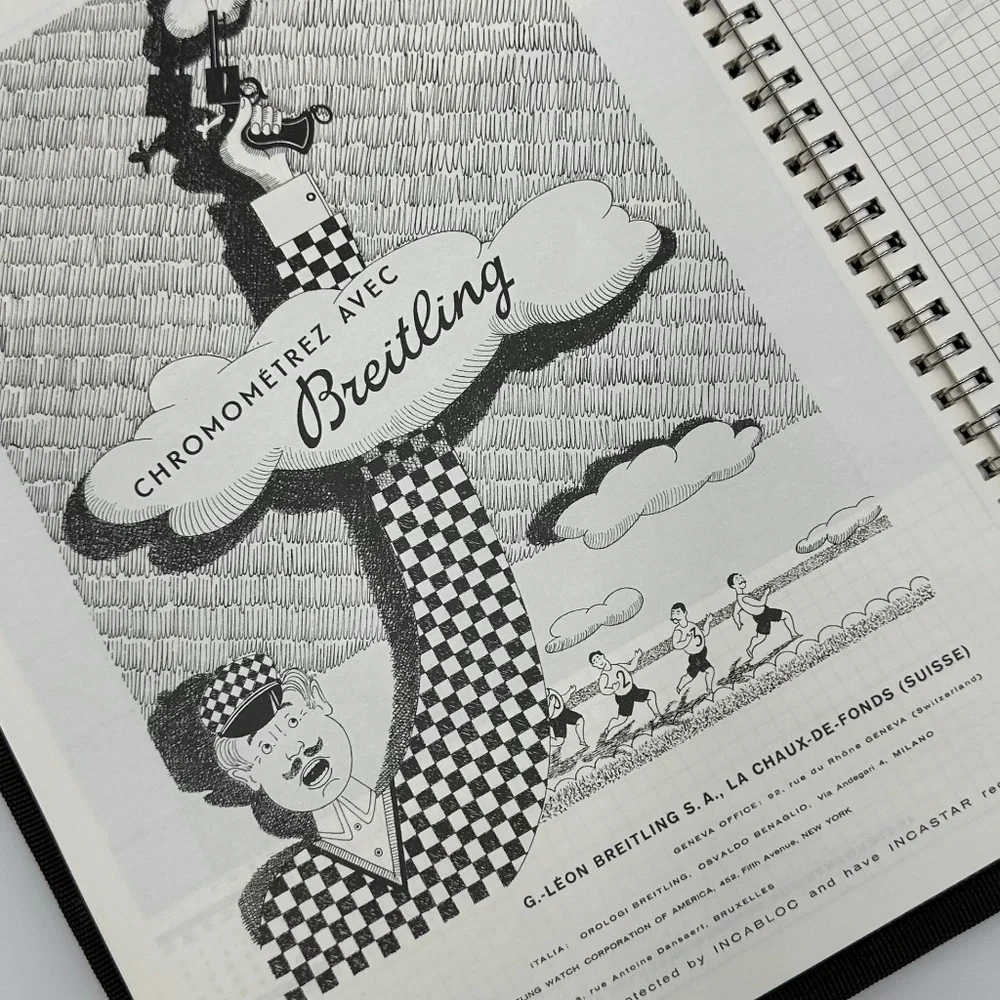 Breitling Embroidered Folio Cover, Spiral Pad & Breitling Pencils
